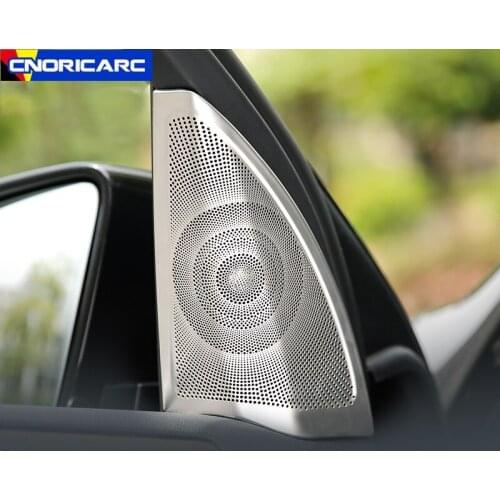 Car Door Stereo Audio Speaker Cover Trim Decoration For Mercedes Benz ML GL GLE GLS Interior Horn Loudspeakers Accessories
