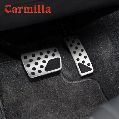 Carmilla Car Parts for Dodge Durango 2011 2012 2013 2014 2015 2016 Stainless Steel AT Gas Brake Pedal Protection Cover