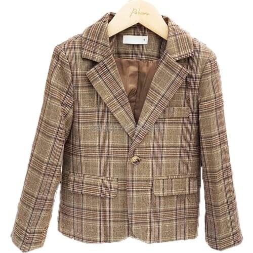 Flower Boys Girls Blazer Gentleman Kids violin dance show performence Jacket Children Formal Wedding Birthday Party Jacket