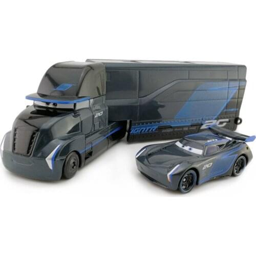 Disney Cars Story 3 Black Storm Jackson Container Truck Alloy Truck Toy Gifts For Children