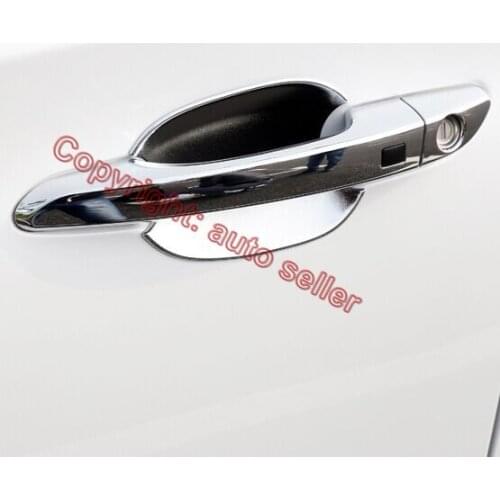 For Hyundai Tucson 2016-2018 ABS Chrome Door Handle Bowl Cover Cup Trim Molding Garnish