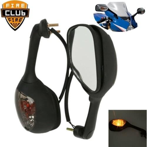 Motorcycle Rearview Side Mirrors Turn Signal Indicator For Lights Side MirrorsSuzuki GSXR 1000 GSXR600 GSX-R 750 2006-2015