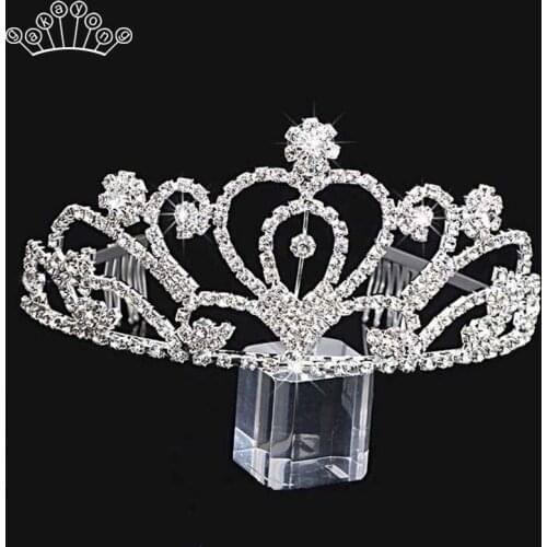 Crystal Bride Tiara Crown Fashion Rhinestone Queen Wedding Crown Headpiece Wedding Hair Jewelry Accessories Wholesale