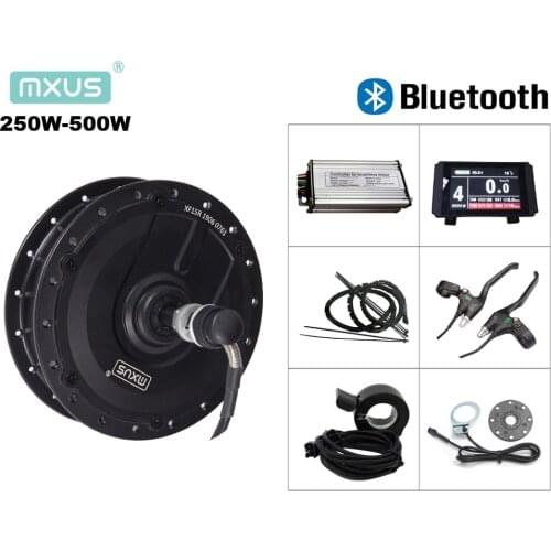Ebike kit 36V 250W 350W 48V 500W engine smart MXUS hub motor XF07 XF08 XF15F XF15R electric bike conversion kit with bluetooth