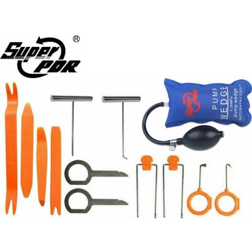 Car Radio Audio Panel Trim Door Clip Removal locksmith Tool Kit Pump Wedge PDR Plastic Window Molding Fastener Clips Accessories