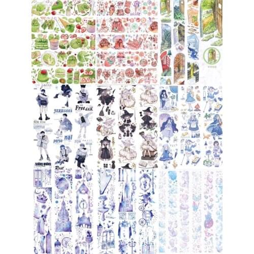 Lovely Fairy Magic Girl Collection PET Tape for Card Making Bullet Journal DIY Scrapbooking Decorative Sticker
