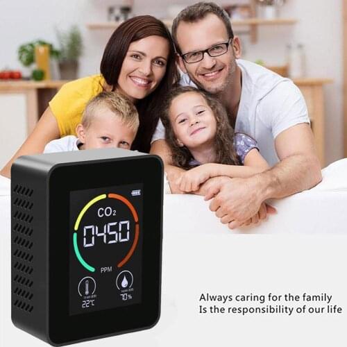Air Monitor CO2 Carbon Dioxide Detector Greenhouse Warehouse Air Quality Temperature Humidity Monitor Fast Measurement Meter