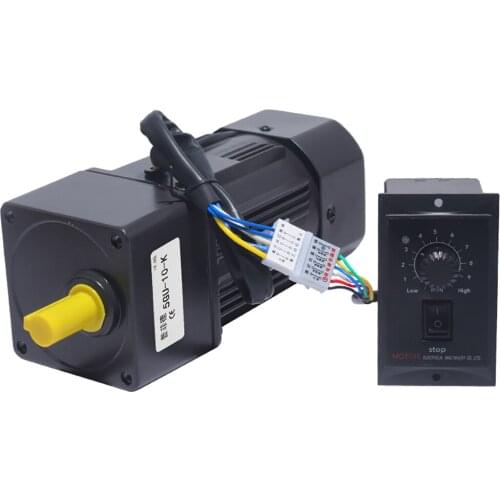 120W 220V AC Gear Reducer Motor 5RK120GU-CF Variable Speed Motor Reversible AC Motor With Speed Controller