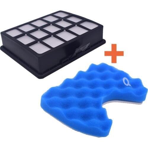2 pieces of vacuum cleaner filter spare filter set and sponge filter for Samsung DJ97-00492A SC6520 SC6530 / 40/50/60/70/80/90
