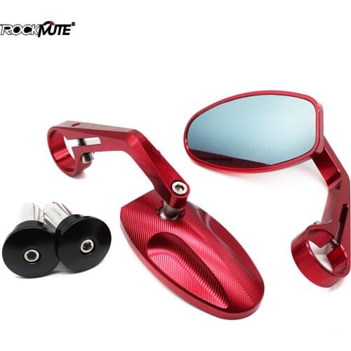 Motorcycle Universial 7/8" Handlebar End Rearview Mirror For DUCATI 748 749 848 899 916 959 1098 1198 1199 1299 Panigale Diavel