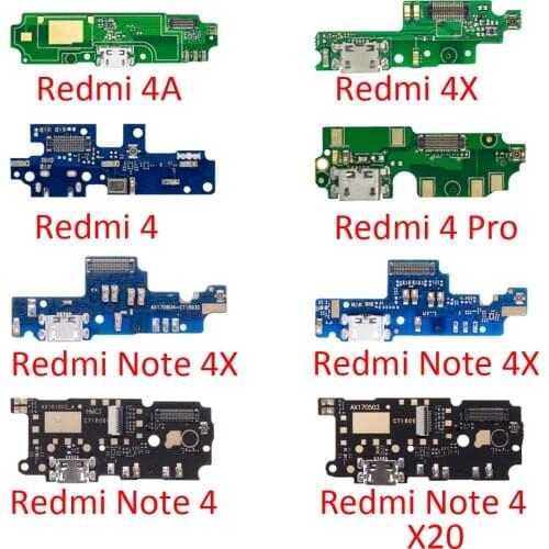 Micro charger USB Jack Board For Xiaomi Redmi Note 4x x20 Charging Connector For Xiaomi Note 4 USB Charger with microphone parts