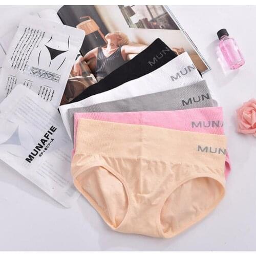 Womens Cotton High Waist Ladies Briefs Shorts Pantie Female Fashion underwear High Elastic Body Shaping Underwear
