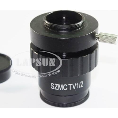 1pcs 0.5X 1/2X C-Mount to Trinocular Microscope Ring Adapter M28 Glass Lens for C-mount CCD CMOS Video Camera Microscope