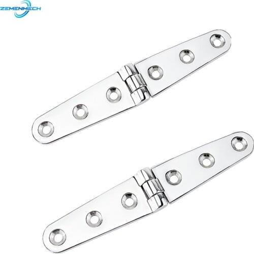 2PCS 28*153mm Boat Cupboard Cabinet Door Butt Hinge Furniture Fitting Cabin Deck Hinges Drawer Hinge 316 Stainless Steel Home