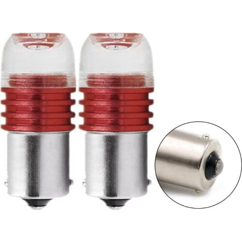 2Pcs Red Strobe Flash Light Brake Led Tail Car Reverse Bulb Auto Tail Stop Lamp 3XUB