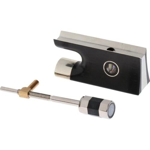 3 pcs ebony Violin bow frogs with copper mounted