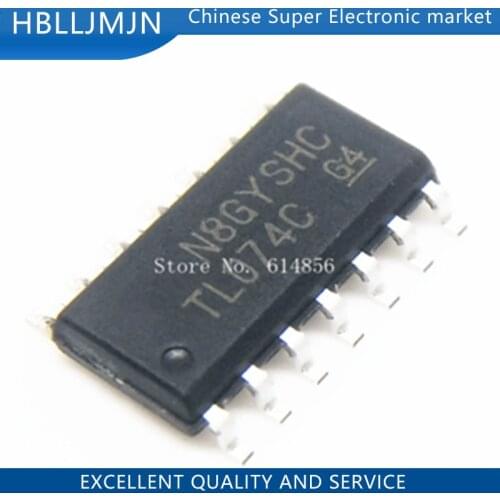 50PCS TL074CDR SOP-14 TL074CD TL074C TL074
