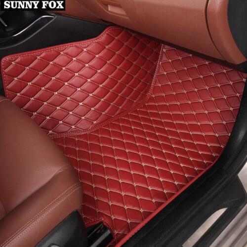 Car floor mats for BMW Z4 E85 E89 Leather heavy duty 5D car styling all weather carpet liners(2002-now