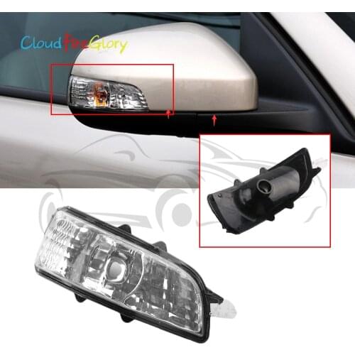 CloudFireGlory For Volvo S40 S60 S80 C30 C70 V50 V70 Right Side Mirror Indicator Turn Signal Light Lamp Lens NO Bulb 31111102