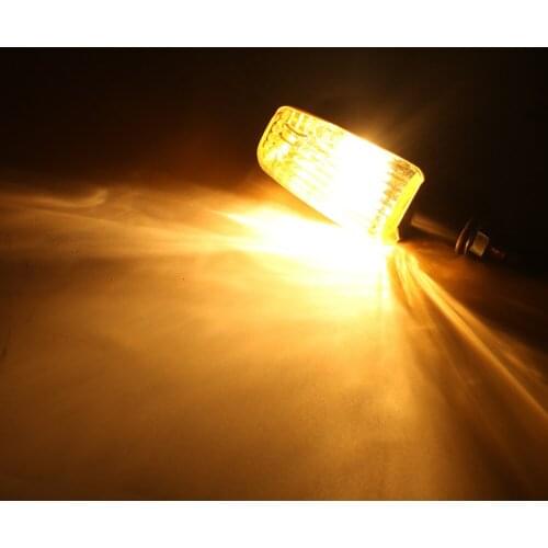 ITimo Motorbike Indicator Light Motorcycle Flasher Amber Blinker Bulb LED Turn Signal Lamp Universal 1 Pair Motor Accessories