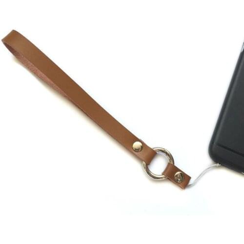 For Mobile Phone Straps Leather Hanging Ring Buckle Two In One Wrist Rope Camera Key Chain Cn