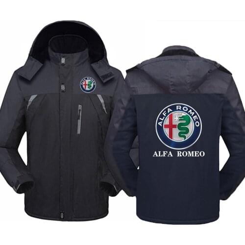 New Winter Mens Alfa Romeo Thicken Jackets Windbreaker Waterproof Warm Outdoor Cold-Proof Mountaineering Clothing Coats