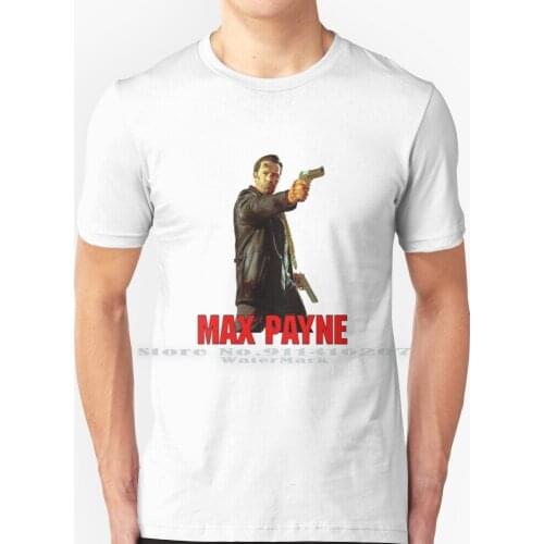 Max Payne T Shirt 100% Pure Cotton Max Payne Gaming Video Games