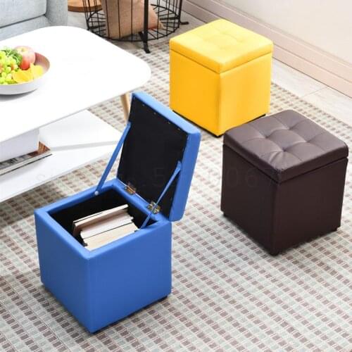 Multifunctional sofa stool low stool door living room wear shoes change shoes stool storage household can sit storage stool