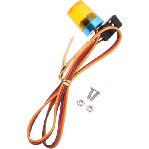 Plastic RC Warning Light Car Police Flashlight Orange for 1:10 Model Car