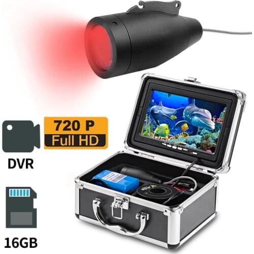 Erchang Fishing Camera DVR 1280*720P HD Display 15m Waterproof 12pcs Infrared Led+12pcs White Led Underwater Fishing Camera