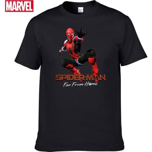 Marvel The Avengers spiderman t shirt Comfortable Breathable 100% cotton Fashion clothes for teens Summer tee shirt oversize #79