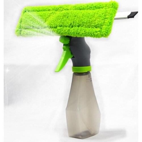 3 in 1 Water Spray Window Cleaner Spray Bottle Wiper Glass Brush Cleaning Equipment Wiper Glass Scraping