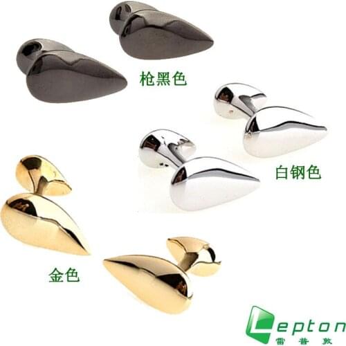 Lepton Cufflinks Water Drop Cufflinks for Men Shirt cuff cufflinks Fashion Wedding Dress Business Gift cufflinks,Free Shipping