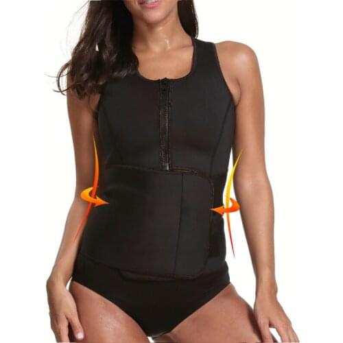 Women Body Shaper Neoprene Top Waist Support Brace Trimmer Trainer Slimming Belt Running Fitness Adjustable Corset Tanks