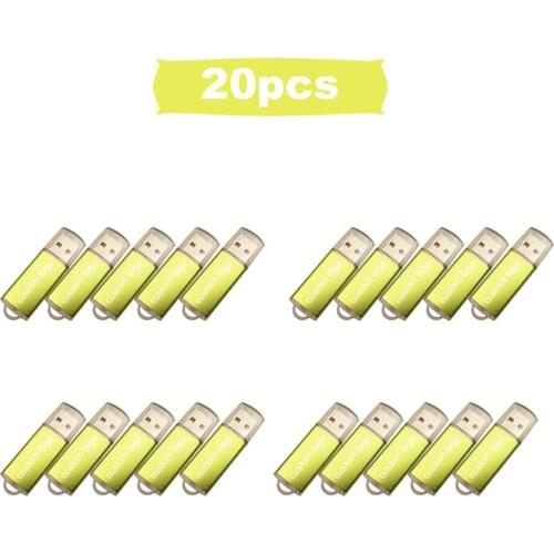 20pcs/lot Hot Sale Free Logo Classic Style Pendrive Flash Drive 4GB 8GB 16GB 32GB 64GB Business Gift Metal Pen Stick Flash Disk