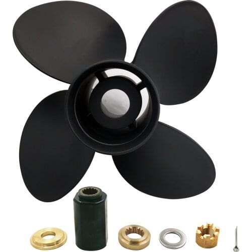 4 blade 12 7/8x19 for Parsun 50-150hp 15 teeth spline Interchangeable hub Parsun marine aluminium propellers