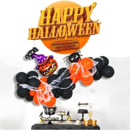 Halloween Balloon- Set Halloween Latex And Mylar Foil Balloon- Birthday Party Christmas Easter Halloween Balloons Kids Toys