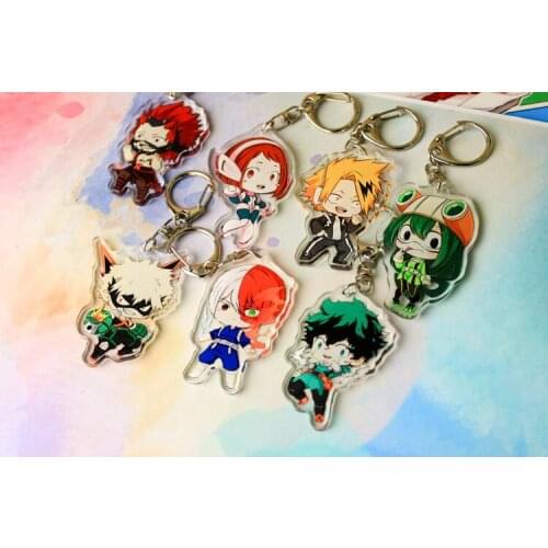 Anime My Hero Academia Boku no Hero Akademia Midoriya Bakugou Katsuki acrylic Keychain action figure toys gifts