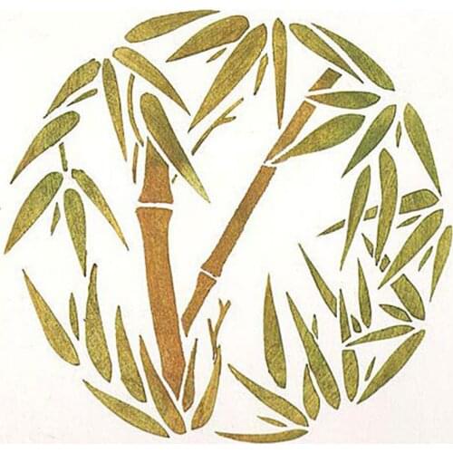 Bamboo Round Stencils For DIY Scrapbooking Photo Album Paper Cards Crafts Fun Plastic Embossing Templates Decor 2018 New Dies