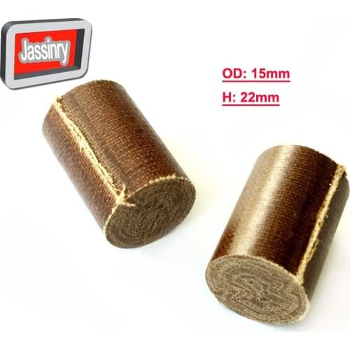 Free shipping Solid core OD15mm Bakelite Pool cue ferrules 22mm Length Brown Billiards Cue tubes Billiard accessories