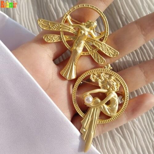 Kshmir Brooch female vintage style high - end luxury corsage joker fixed clothes pin buckle 2020