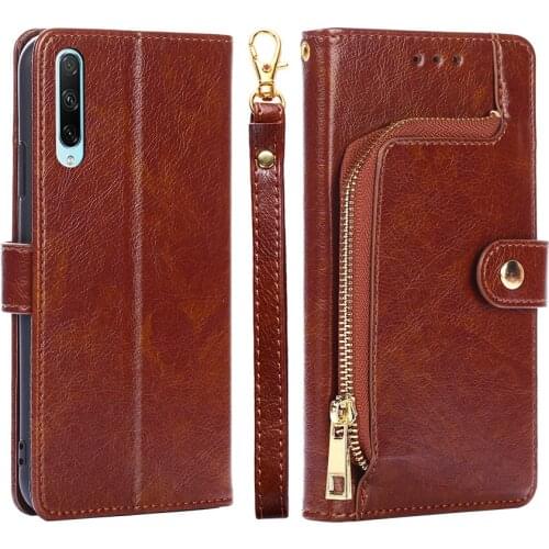 Zipper Wallet Case For Huawei honor 30i Russian version Luxury Leather Card Flip Cover honor 30i 6.3inch Phone Case LRA-LX1