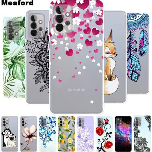 For Coque Samsung A52 5G Case Transparent Soft TPU silicon Phone Cover For Samsung Galaxy A72 5G Case A 52 A 72 4G Clear Funda