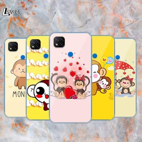 Cute Cartoon Monkey Cover For Xiaomi Redmi 10X 9I 8 8A 7 6 5 4X 4 K20 Pro K30 Ultra 7A 6A 6 S2 5A Plus GO Phone Case