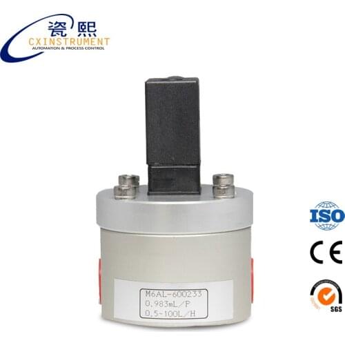 6~600 L/h Measuring Range Pulse Output 4~26 VDC Power supply female thread connection Oil Gear Flowmeter