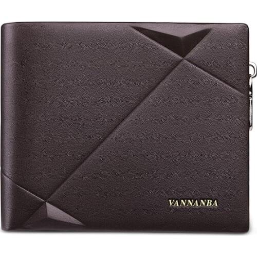 High-end brand suede leather wallet mens simple and fashionable design two-way multi-function card holder large-capacity wallet