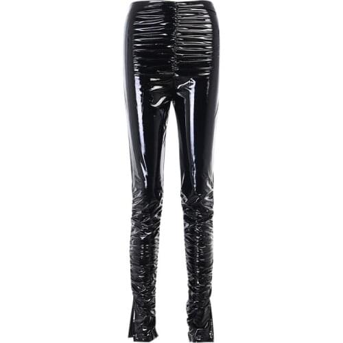 Hirigin Women's Leather Pants