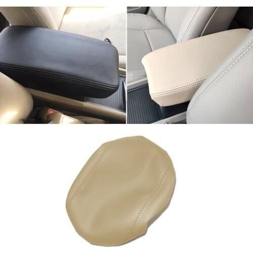 Beige Leather Armrest Cover For Honda Civic 8th Gen Sedan 2006 2007 2008 2009 2010 2011 Car-styling Center Armrest Cover Trim