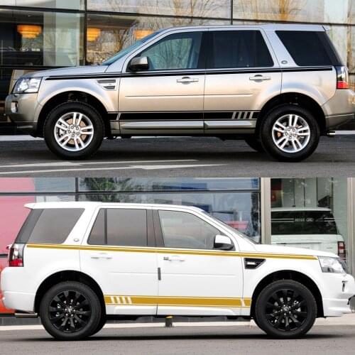 For Land Rover discovery 4 3 2 sport freelander 2 Car Side Door Stickers Auto Vinyl Film Stripes Decals Car Tuning Accessories