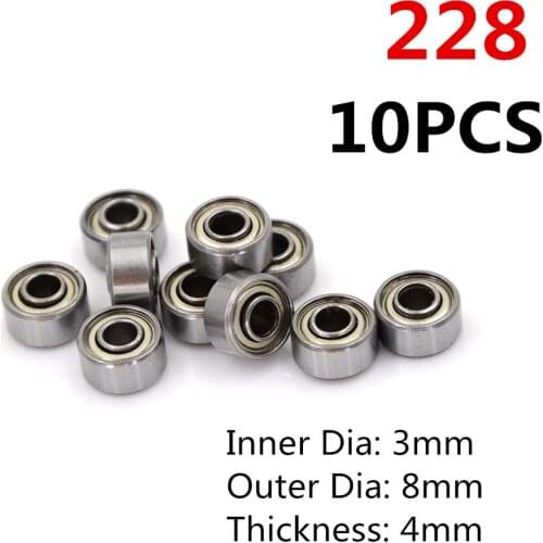 Brand New 10Pcs MR62ZZ MR83 693ZZ Metal Shielded Precision Ball Bearings Mini Bearings Wholesale (2x6x2.5mm)